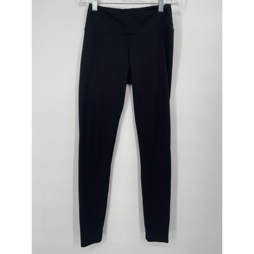 2 Felina Small Leggings Women Black C3690RT Activewear‎ Yoga Pants Stretch
